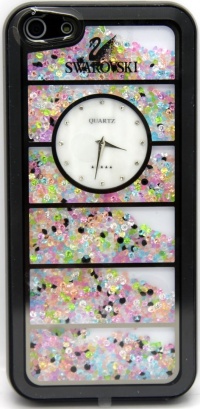 Накладка Swarovski для iPhone 5 (Московское время)